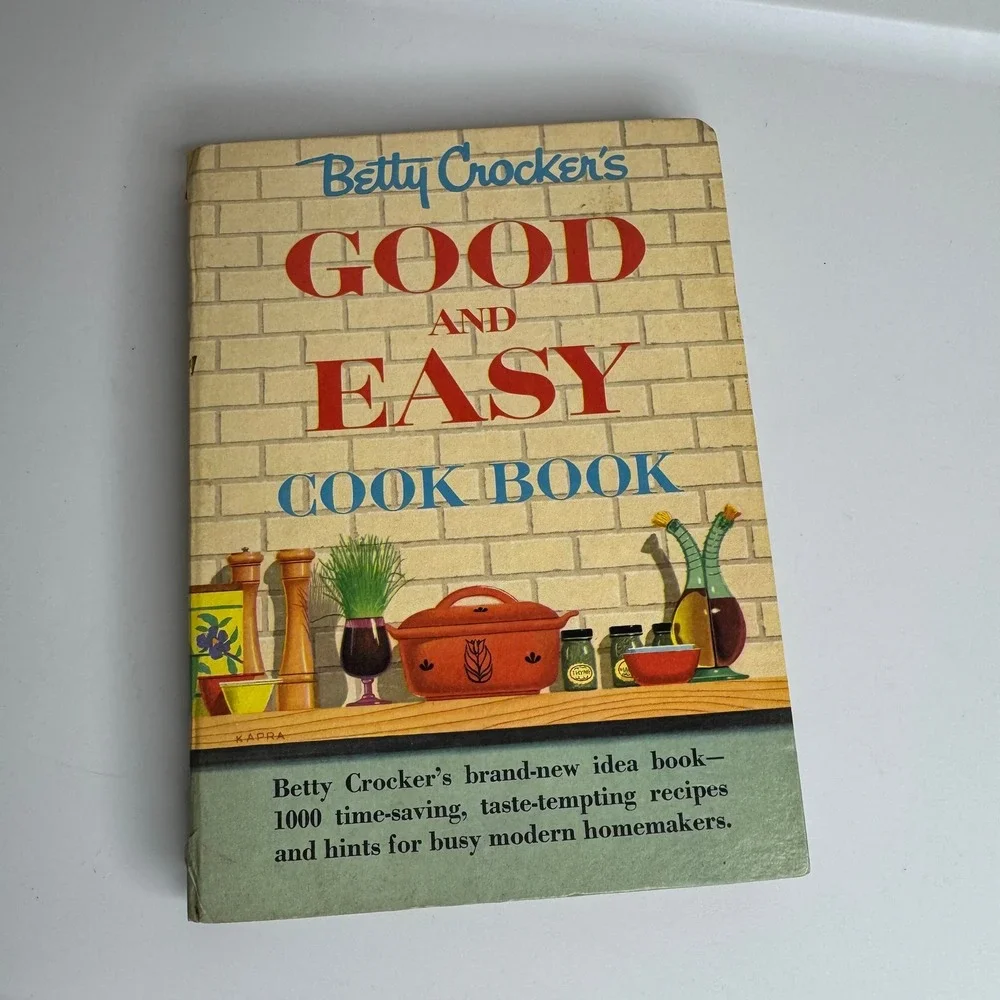 Betty Crockers Good and Easy Cook Book 1954 First Edition Second Printing Spiral